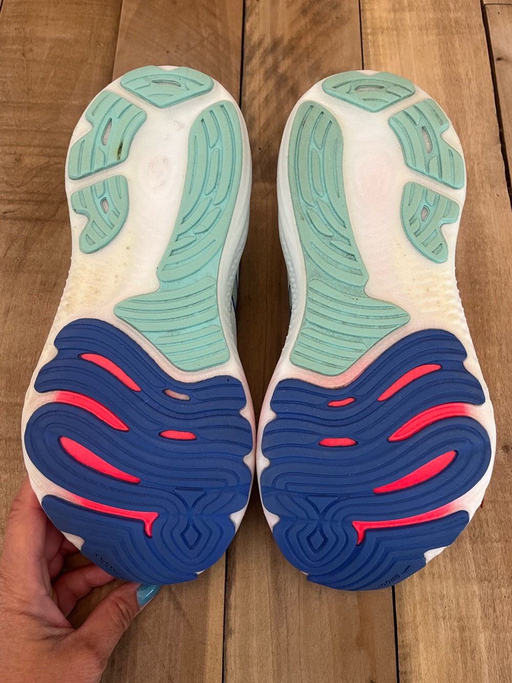 Brooks Glycerin GTS 22 Limpet Shell Amparo Blue W Running Shoes Size 8.5D (Wide) - Picture 13 of 14